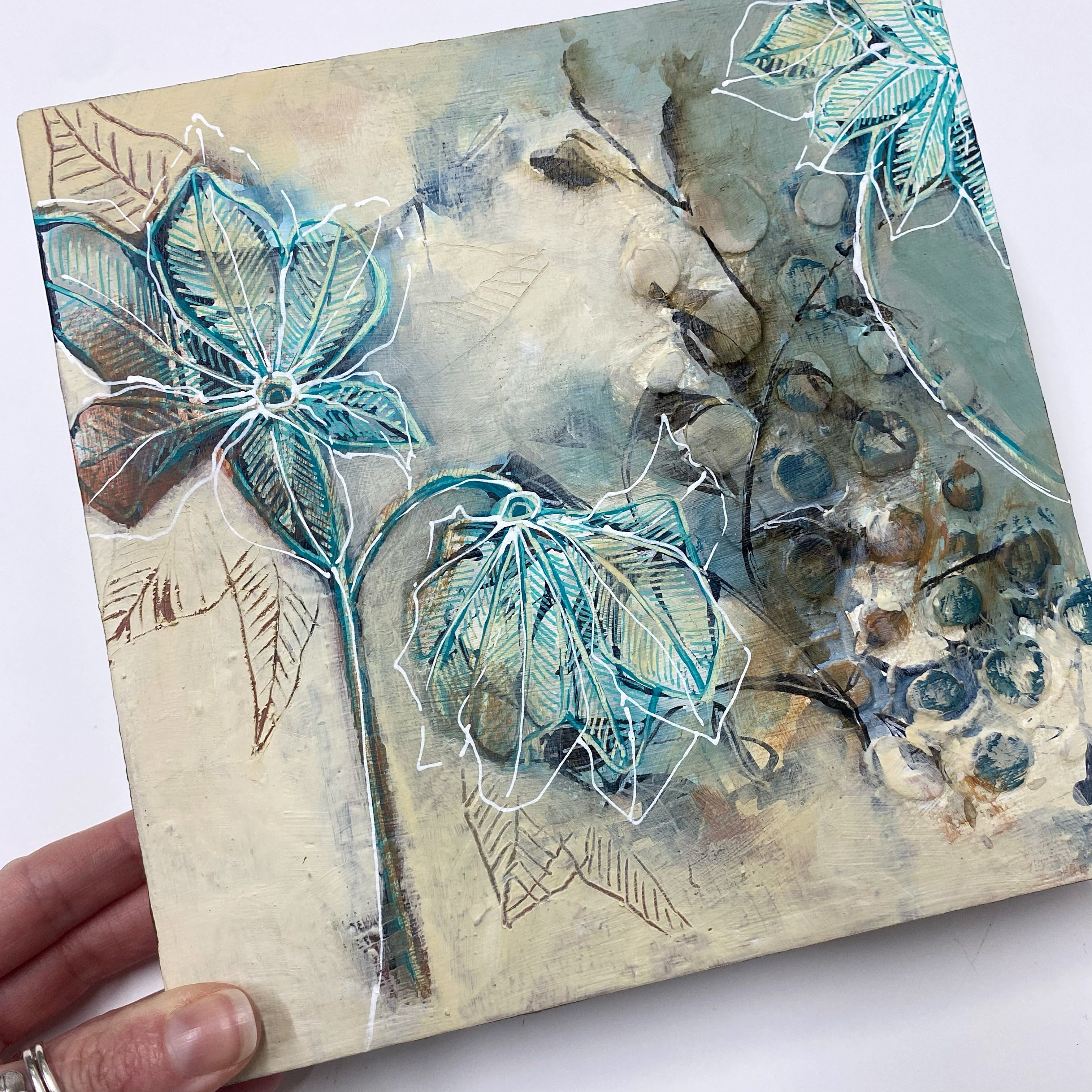 Quiet Meadow I - Original Painting Ready to Hang