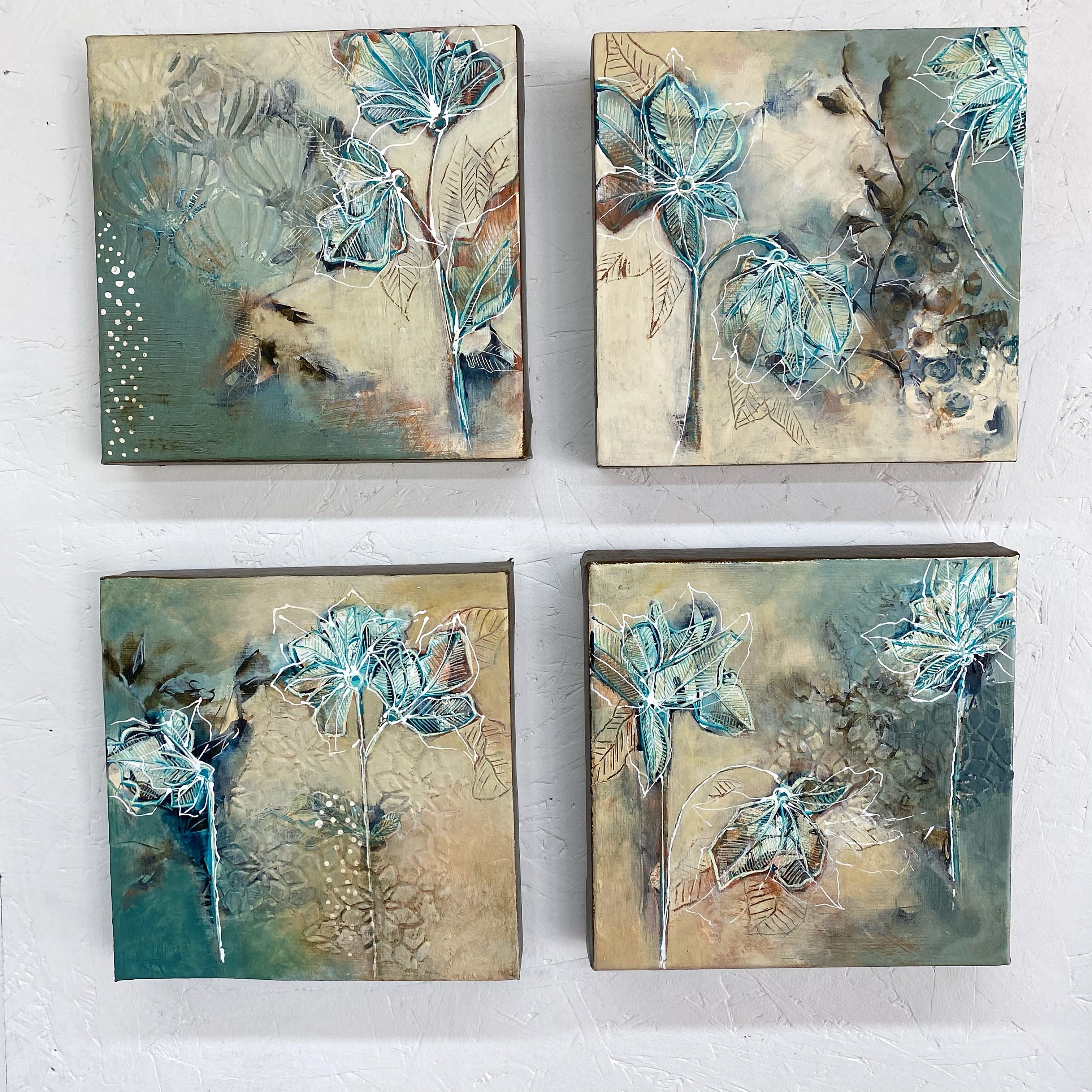 Quiet Meadow IV - Original Painting Ready to Hang