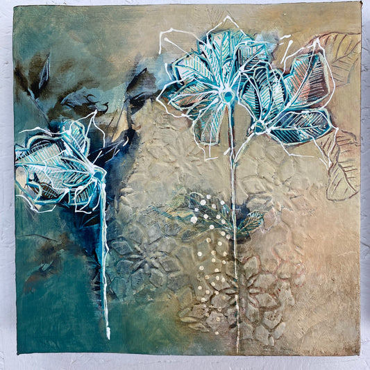 Quiet Meadow IV - Original Painting Ready to Hang