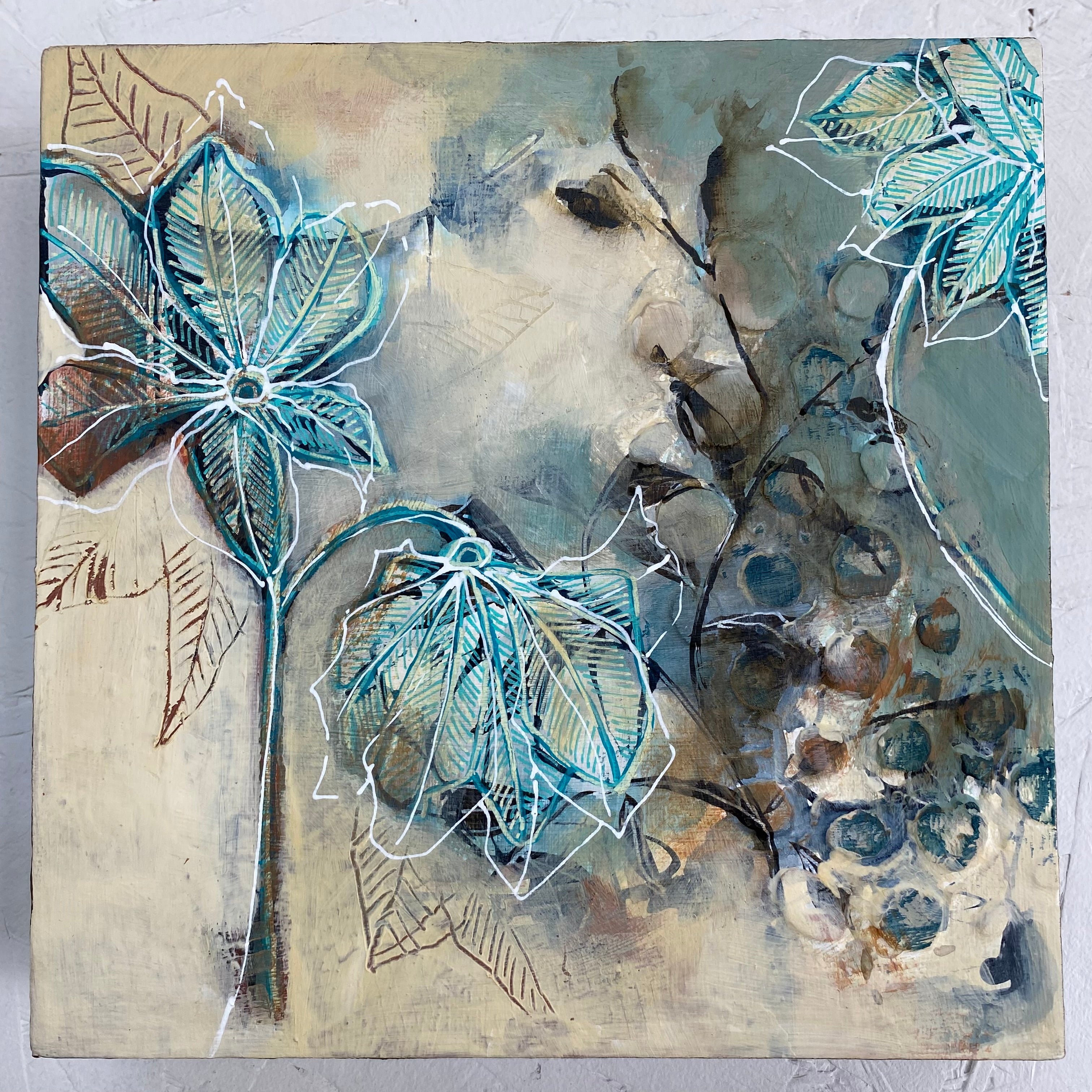 Quiet Meadow I - Original Painting Ready to Hang
