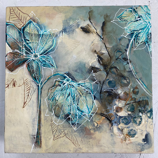 Quiet Meadow I - Original Painting Ready to Hang