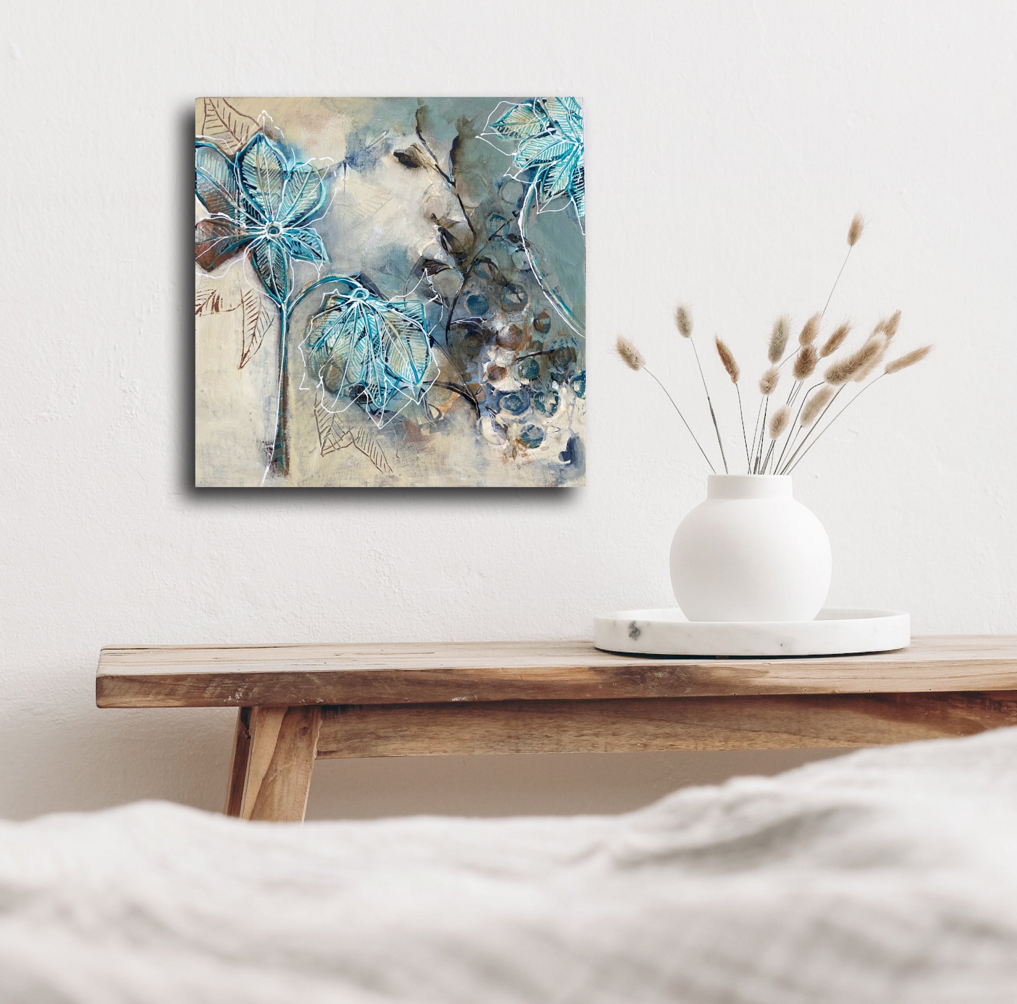 Quiet Meadow I - Original Painting Ready to Hang