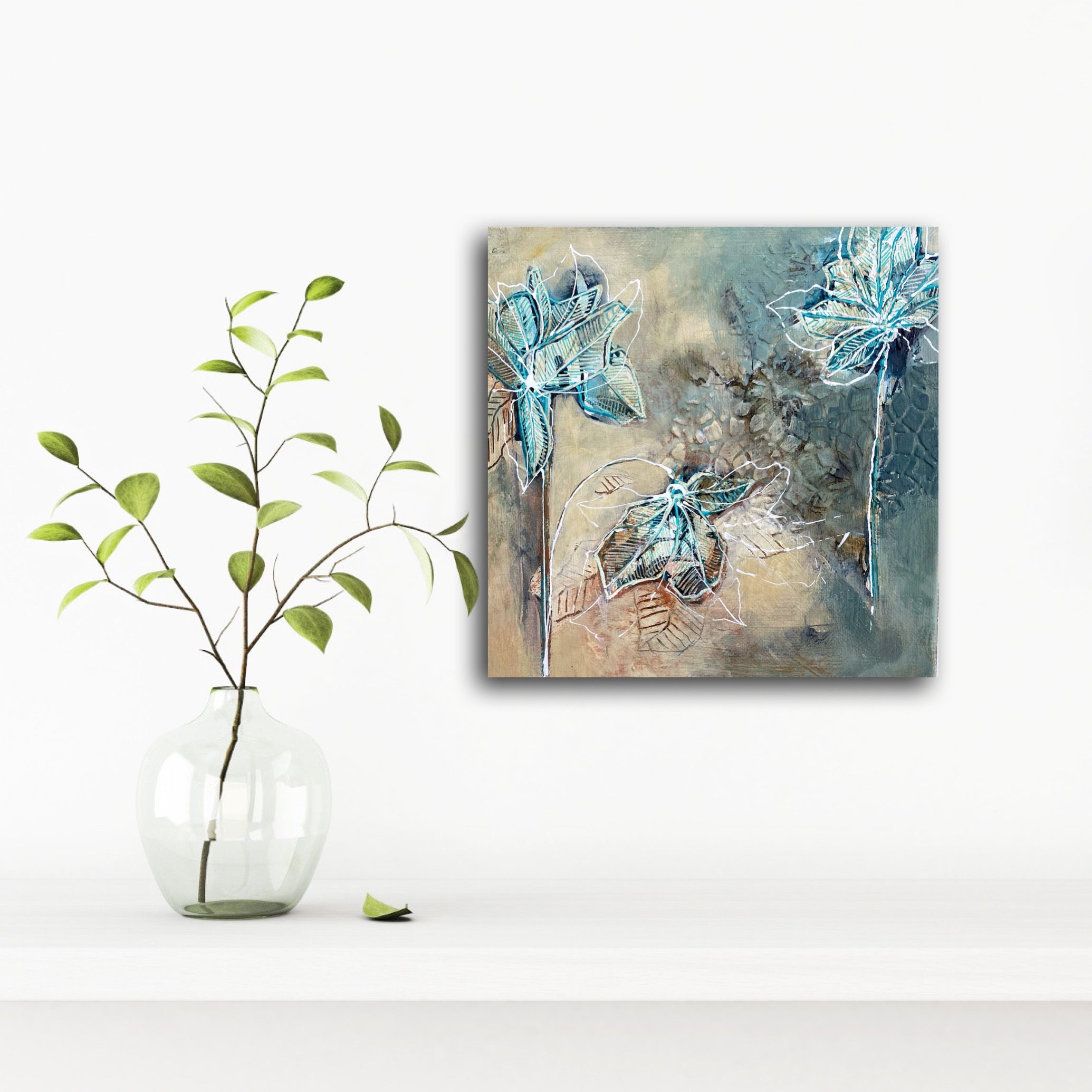 Quiet Meadow III - Original Painting Ready to Hang