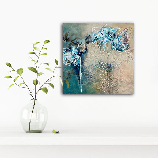 Quiet Meadow IV - Original Painting Ready to Hang
