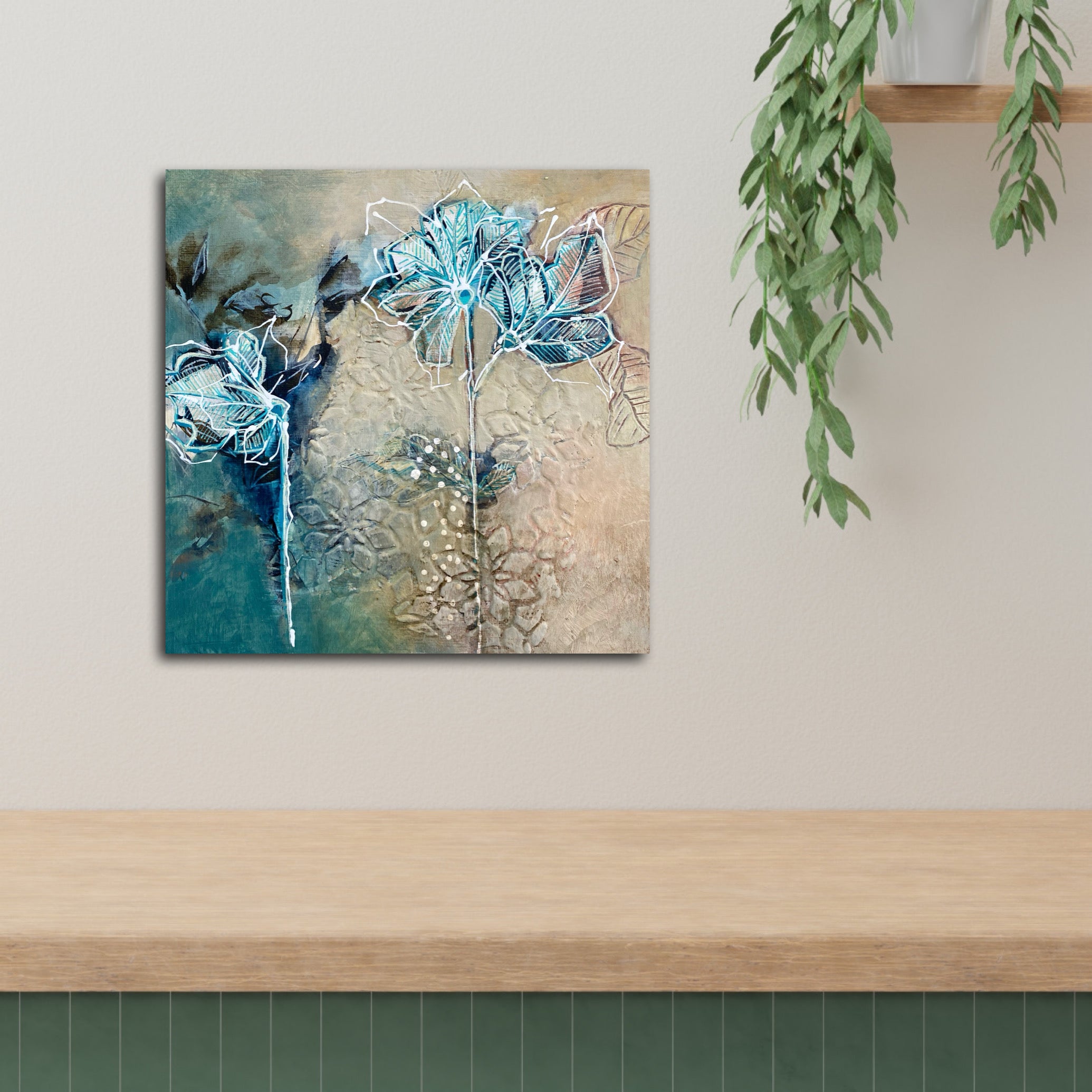Quiet Meadow IV - Original Painting Ready to Hang