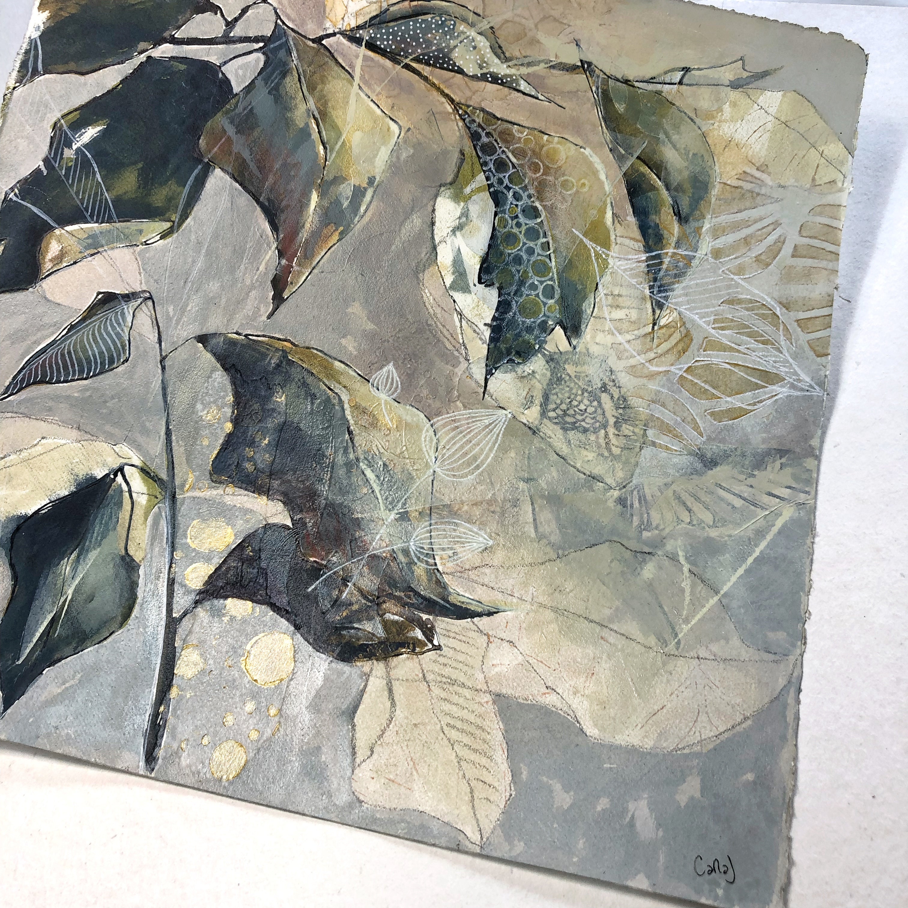 beautiful mixed media painting