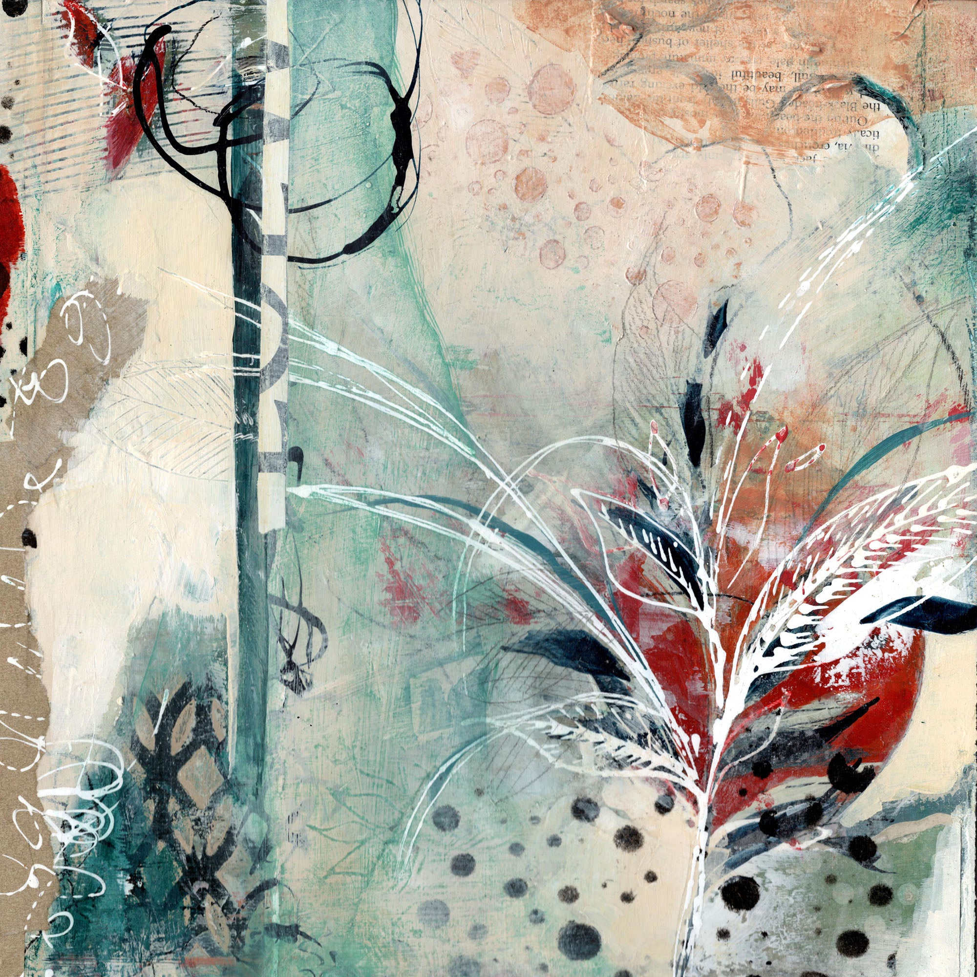 mixed media painting