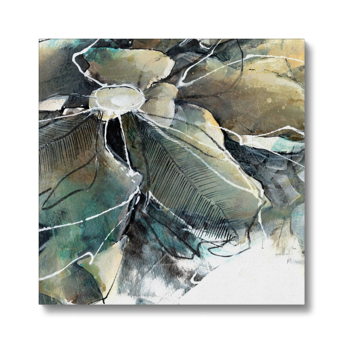 Subtle Contrast Framed Canvas